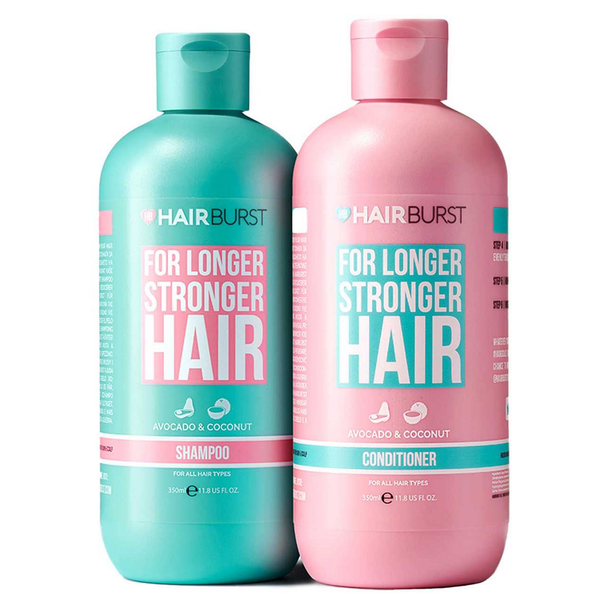 Hairburst Shampoo & Conditioner For Longer Stronger Hair, 350ml