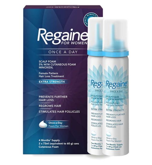 Regaine For Women Extra Strength Scalp Foam 5% W/W Cutaneous Foam - 4 Month Supply