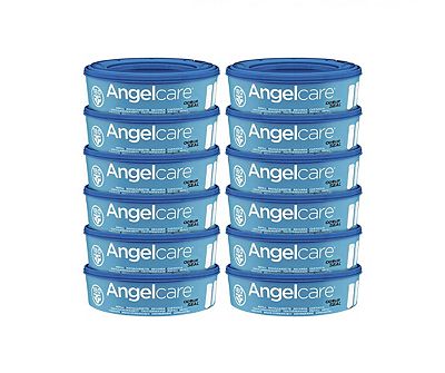 Angelcare Nappy Disposal System Refill Cassettes 12 Pack