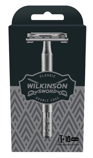 Wilkinson Sword Classic Double Edge Safety Razor with x10 blades