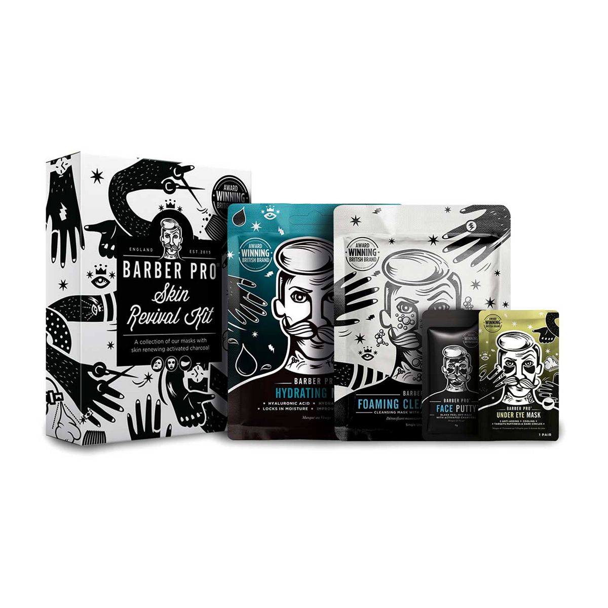 Barber Pro Men's Multicolor Skin Revival Kit - Image 6