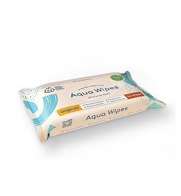 Aqua Wipes, single pack = 64 wipes