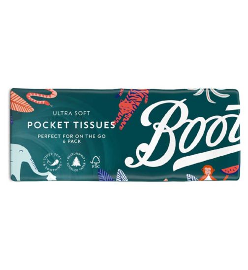 Boots Mermaid Pocket Pack Tissues 6 Pack