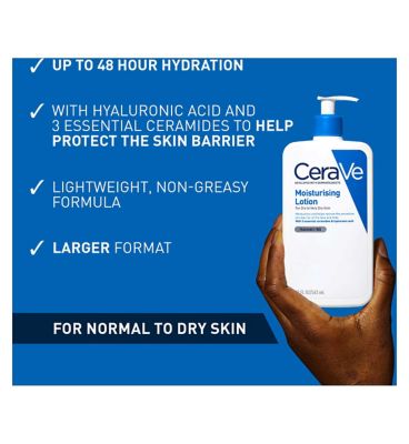 CeraVe Moisturising Lotion with Ceramides. Face and Body Lotion for Normal to Very Dry Skin 473ml (8)