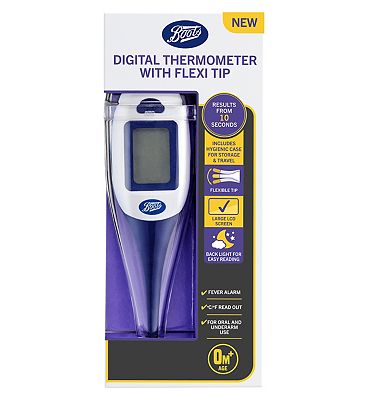 High Temp Digital Thermometer with Rubber Boot