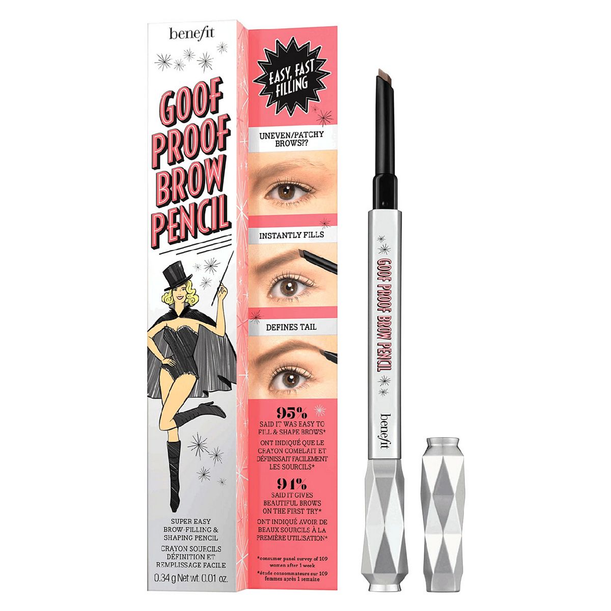 Benefit Goof Proof Brow Pencil Super Easy Brow-Filling & Shaping Mini