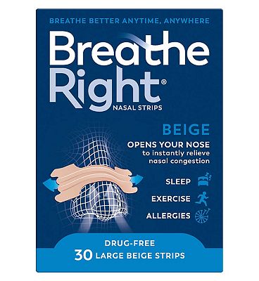 Breathe Right Congestion Relief Nasal Strips Original Large 30s