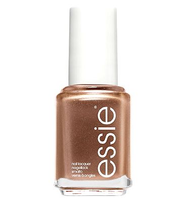 Essie Nail Polish 613 Penny Talk Rose Gold Glossy Shimmer Colour, Original High Shine and High Cover
