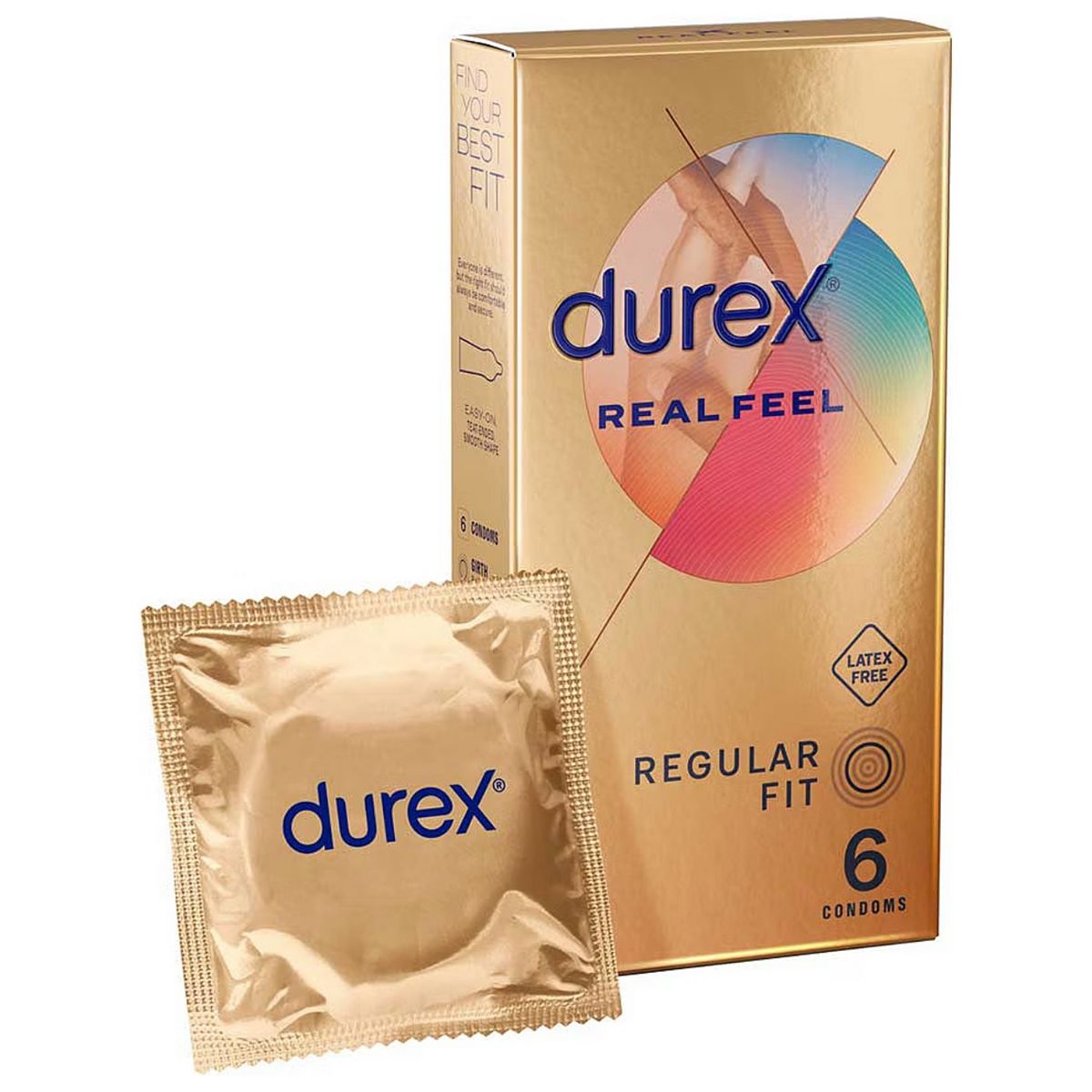 Durex Real Feel Non Latex Condoms - 6 Pack