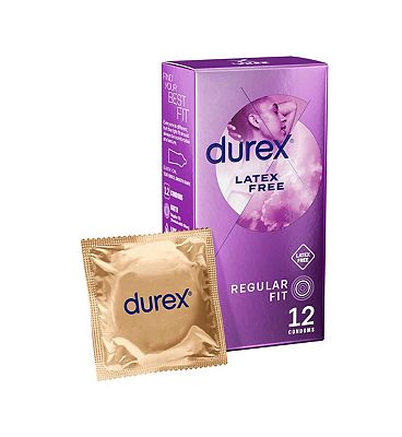 Durex Latex Free Condoms With Silicone Lube - Regular Fit - 12 pack