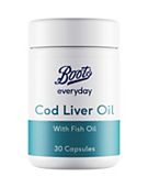 Boots Everyday Cod Liver Oil 500mg - 30 Capsules