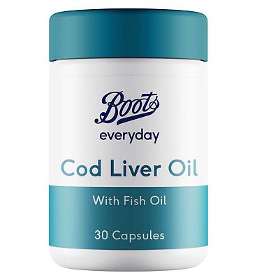 Boots Everyday Cod Liver Oil 500mg - 30 Capsules