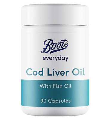 Boots Everyday Cod Liver Oil 500mg - 30 Capsules