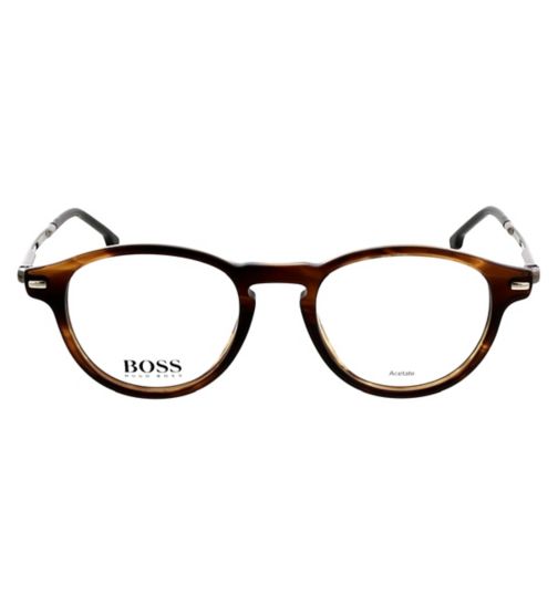 Hugo Boss Mens BOSS0932 Mens Glasses - Striped Brown