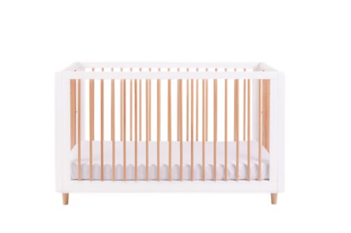 Tutti Bambini Siena 3 in 1 Cot Bed - White & Beech
