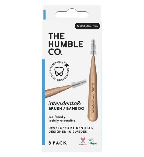 Humble Bamboo Interdental Brush 0.6mm 8 Pack