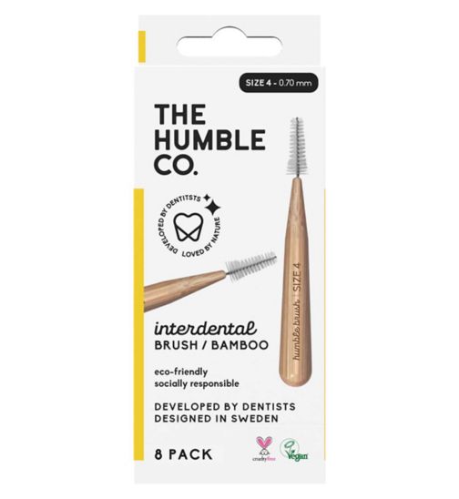 Humble Bamboo Interdental Brush 0.7mm 8 Pack