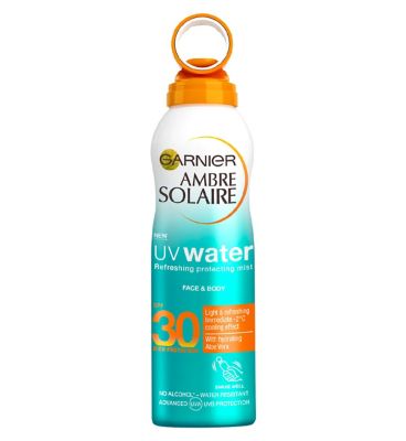 ambre solaire sensitive hydrating hypoallergenic face sun cream mist spf50 75ml