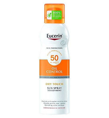 Eucerin Oil Control Dry Touch Sun Spray SPF50 for Sensitive & Acne-Prone Skin 200ml