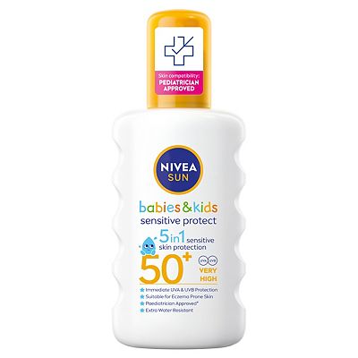 Nivea Sun Kids Sensitive Protect Care Kids Spf 50 Spray 200Ml
