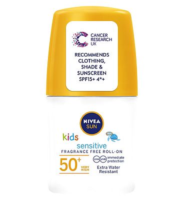 NIVEA SUN Kids Sensitive Sun Cream Roll-on SPF50+ 50ml