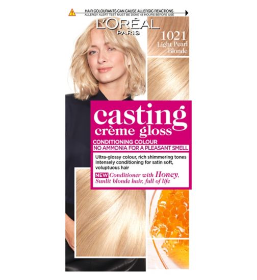 L Oreal Paris Casting Creme Gloss Semi Permanent Hair Dye Blonde Hair Dye 1021 Light Pearl Blonde Boots Ireland