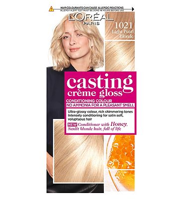L'Oreal Paris Casting Creme Gloss Semi-Permanent Hair Dye, Blonde Hair Dye 1021 Light Pearl Blonde