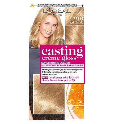 L'Oreal Paris Casting Creme Gloss Semi-Permanent Hair Dye, Blonde Hair Dye 910 Iced Blonde