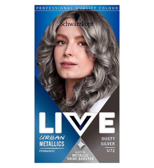 Schwarzkopf LIVE Dusty Silver U72 Permanent Hair Dye