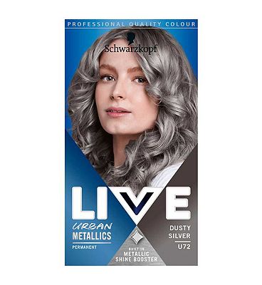 Schwarzkopf LIVE Dusty Silver U72 Permanent Hair Dye