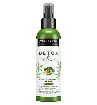 John Frieda Detox & Repair Care & Protect Spray 100ml for Dry, Stressed & Damaged Hair