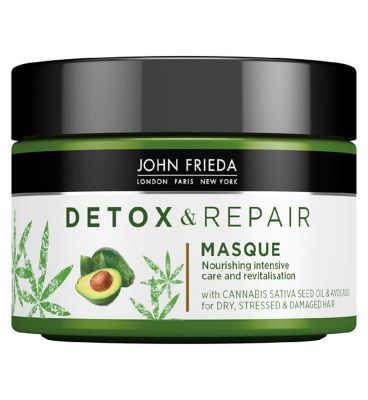 John Frieda Detox & Repair Masque for Dry, Stressed & Damaged Hair 250ml