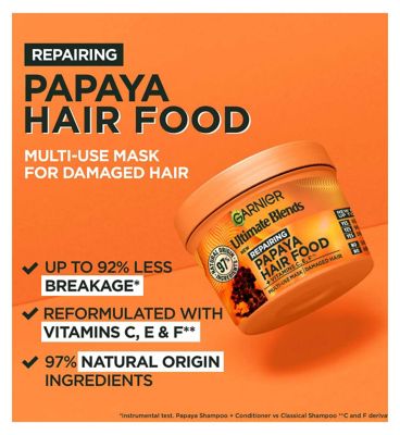 Repairing Papaya Hair Food 3 in 1 Multi-Use Mask For Damaged Hair 400ml (5)