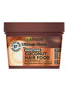 3x Garnier Ultimate Blends Smoothing Hair Oil 150ml Coconut Oil & Cocoa  Butter