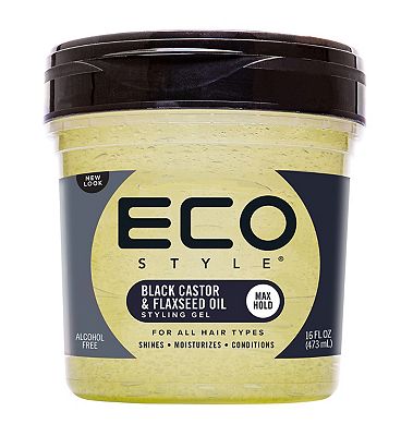 Eco Style Black Castor & Flaxseed Oil 473ml