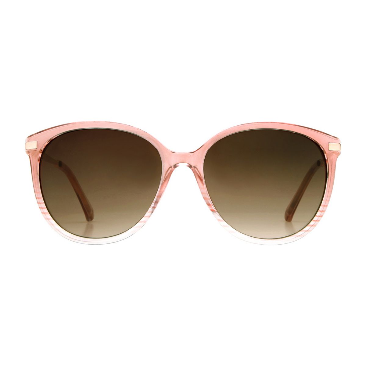   Ladies Fashion Sunglasses - Crytstal Pink And Rose Gold Frame Multicolor
