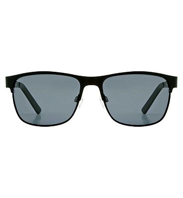 Boots Mens Polarised Sunglasses -  Rubberised Black Frame