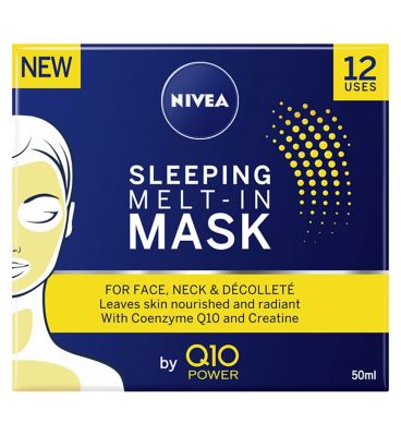 NIVEA Q10 Power Sleeping Melt-In Anti-Ageing Face Mask Anti-Wrinkle Power 50ml