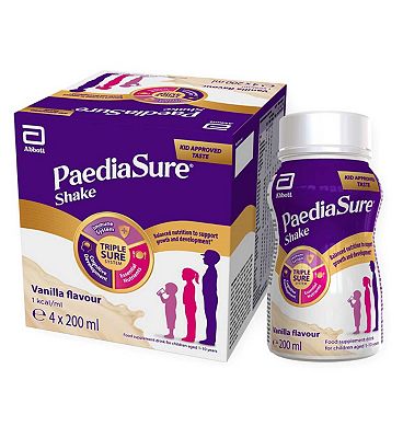 PaediaSure Shake Ready to Drink Nutritional Supplement with Multivitamins for Kids - Vanilla Flavour