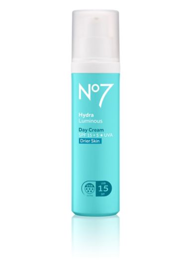 No7 Hydraluminous Day Cream SPF 15 Drier Skin