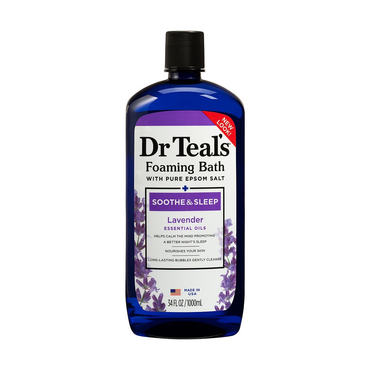 Dr Teals Dr Teal's Pure Epsom Salt Foaming Bath Soothe & Sleep 1L