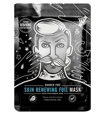 Barber Pro Skin Renewing Foil Mask with Hyaluronic Acid & Q10