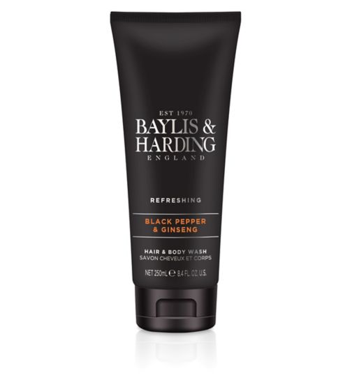 Baylis & Harding Black Pepper and Ginseng Hair & Body Wash 250ml