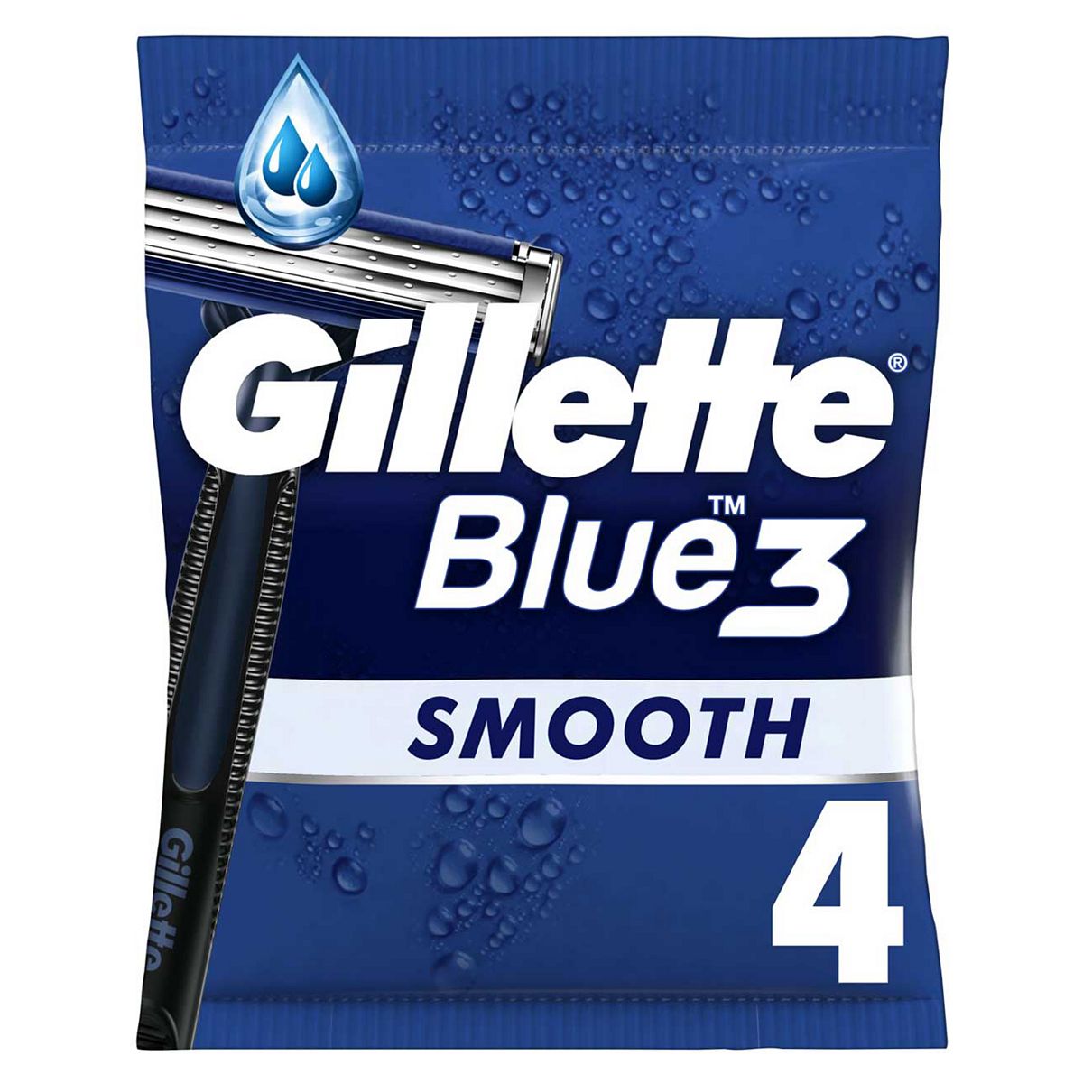 Gillette Blue3 Men's Disposable Razors X4
