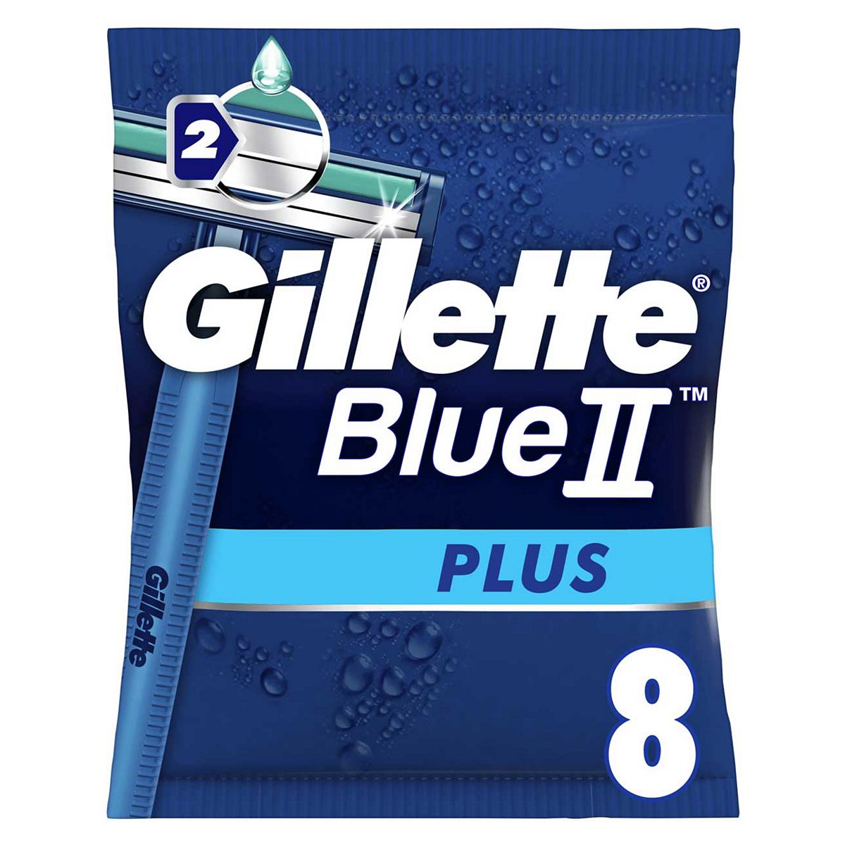 Gillette Blueii Plus Men's Disposable Razors X8
