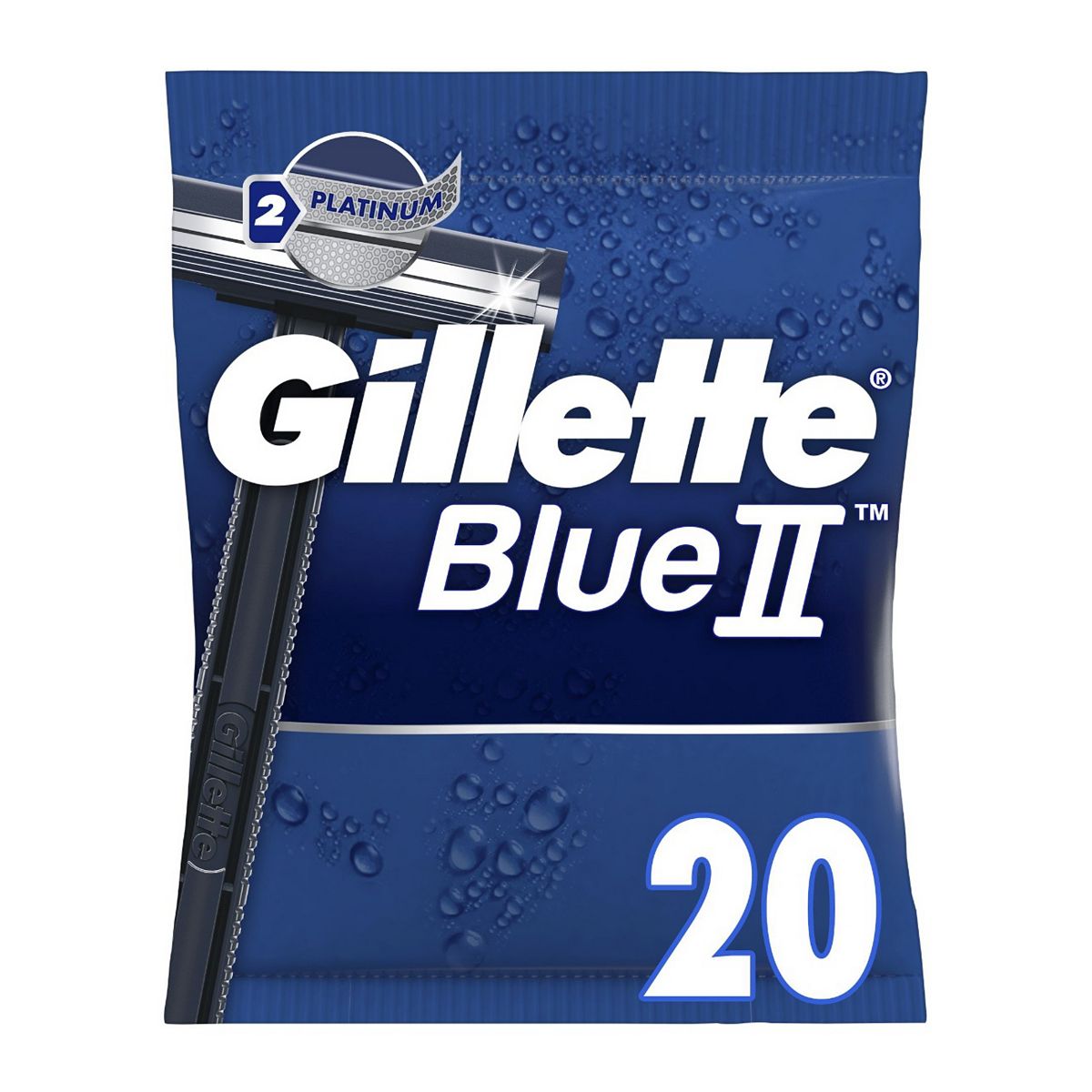 Gillette Blue Ii Disposable Razors X20