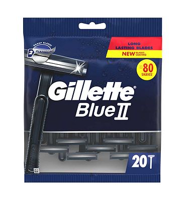 Gillette Blue II Disposable Razors x20