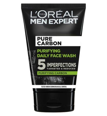 L'Oreal Men Expert Pure Charcoal Purifying Daily Face Wash Cleanser 100ml
