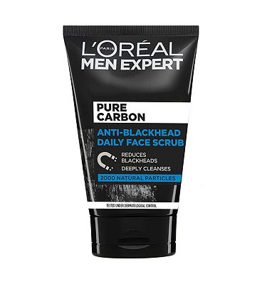 L'Oreal Men Expert Pure Charcoal Anti-Blackhead Daily Face Scrub 100ml