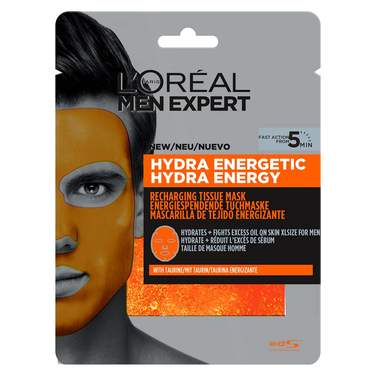 L'Oreal Men Expert L'oreal Paris Men Expert Hydra Energetic Tissue Mask 30g